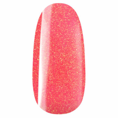 Ojă semipermanentă Roz somon cu sclipici Pearl Nails Classic Gel lac Glitter Pink 825