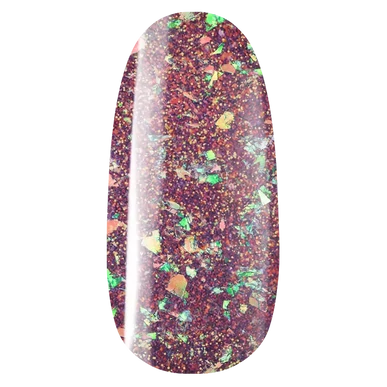 Ojă semipermanentă mov cu sclipici Pearl Nails Classic Gel Lac 834