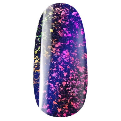 Flakes Cat Eye 744 - ojă semipermanentă amurg violet cu flakes