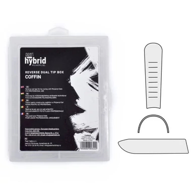 Tipsuri reutilizabile Coffin PolyAcryl Hybrid Cutie 120 Buc