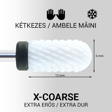 Capăt de freză cilindric din ceramică cu vârf rotund XC
