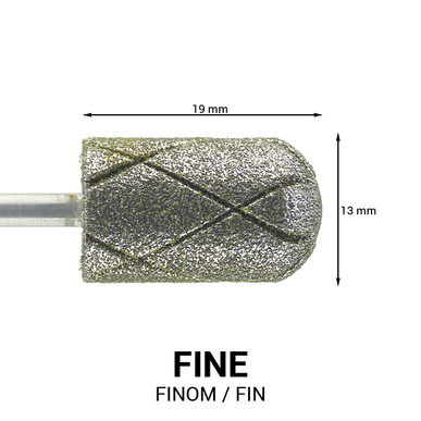 Capăt de freză cilindric din diamant pentru pedichiură