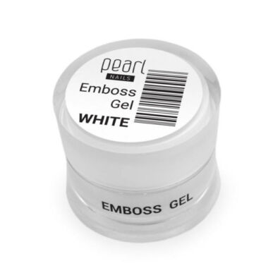 Gel color 3D Alb Emboss Pearl Nails 5ml