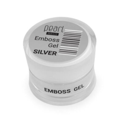 Gel color 3D Argintiu Emboss Pearl Nails 5ml