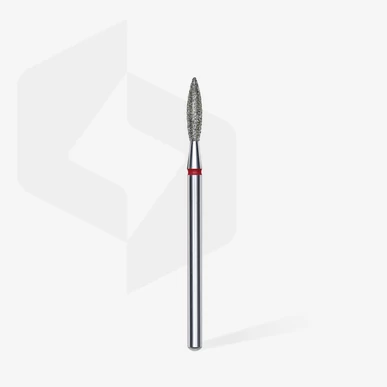 Capăt de freză/bit STALEKS diamantat flacără roșu │EXPERT