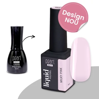 Liquid Polygel - Milky Pink Pearl Nails