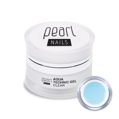 Gel de construcție transparent AQUA Technic Clear Gel Albastru-Verzui Pearl Nails