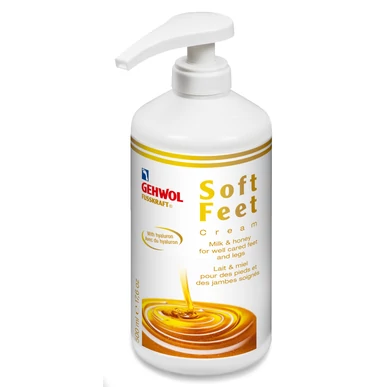 Cremă picioare cu lapte și miere GEHWOL FUSSKRAFT® SOFT FEET, 500ml