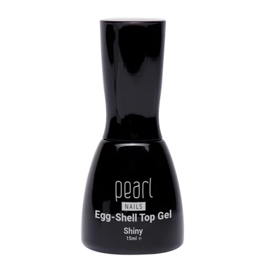 Egg-shell Top Gel - Shiny - alb
