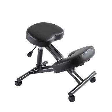 Scaun pedichiură ergonomic, poziție în genunchi - negru