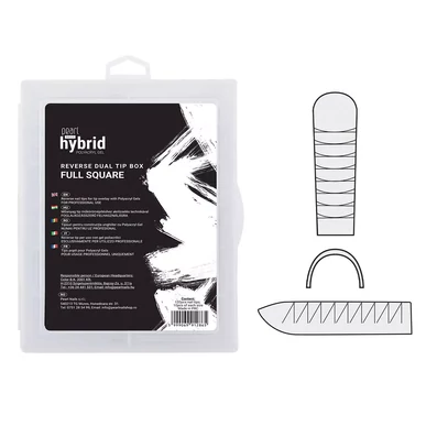 Tipsuri reutilizabile Pătrat Full PolyAcryl Hybrid Cutie 120 Buc