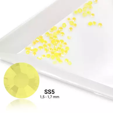 Cristale Unghii Pearl Nails SS5 LU01 Yellow - Glow in the dark - 50buc 