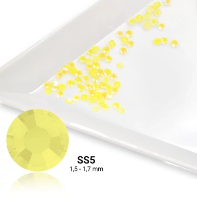 Cristale Unghii Pearl Nails SS5 LU01 Yellow - Glow in the dark - 50buc