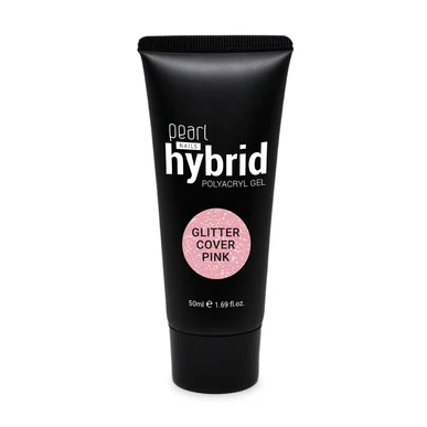  PolyAcryl Gel Hybrid Pearl Nails Glitter Cover Pink 50 ml