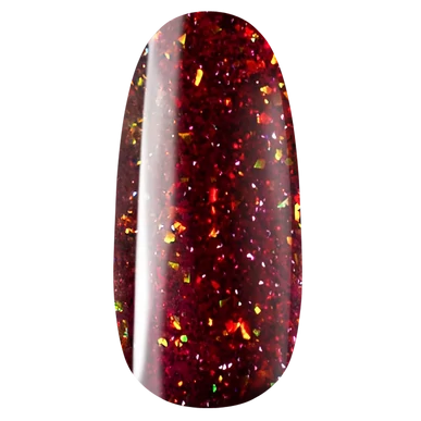 Ojă semipermanentă Bordo cu sclipici Pearl Nails Classic Gel lac 842