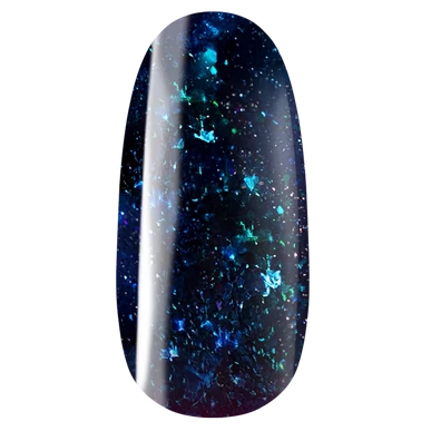 Ojă semipermanentă Verde albăstrui cu sclipici Pearl Nails Classic Gel lac 845