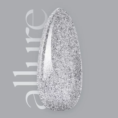 Ojă semipermanentă allure premium argintiu cu efect reflectorizant R161