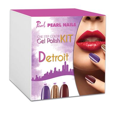 Kit One Step Color gel lac DETROIT - Mov|Auriu|Maro