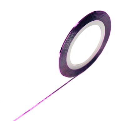 Bandă decorativă unghii 1mm - roz