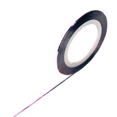 Bandă decorativă unghii 1mm - roz deschis