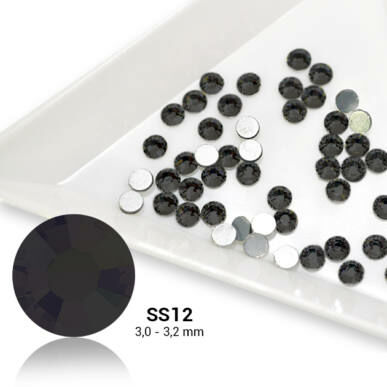 Cristale Unghii Pearl Nails  SS12 Black - Negru