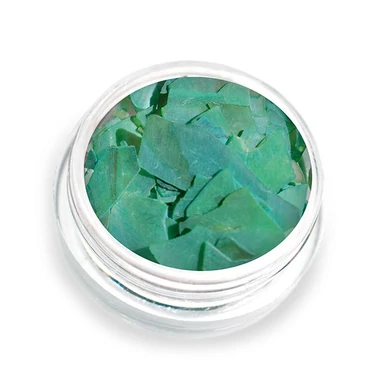 Decorare Unghii tip Scoici Pisate cu reflexii - verde P7