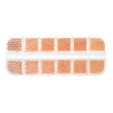 Set Caviar Unghii metalic  12in1 - rose gold