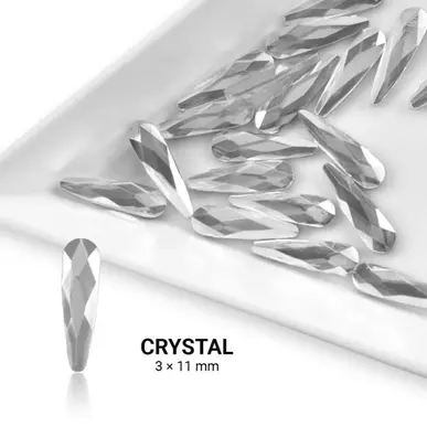 Pietre decorative Unghii lacrimă -  3x11mm - Crystal