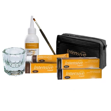 Kit profesional vopsire gene și sprâncene Intensive