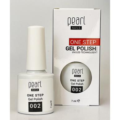Oja semipermanenta 3 in 1 One Step Color Pearl Nails Alb 002