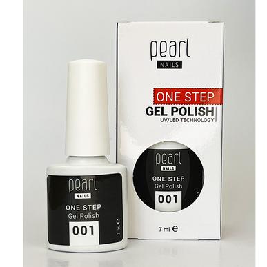 Oja semipermanenta 3 in 1 One Step Color Pearl Nails Negru 001