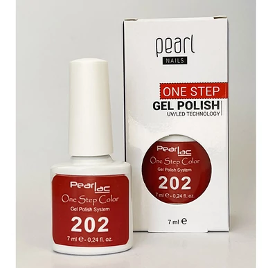 Oja semipermanenta 3 in 1 One Step Color Pearl Nails Vișiniu 202
