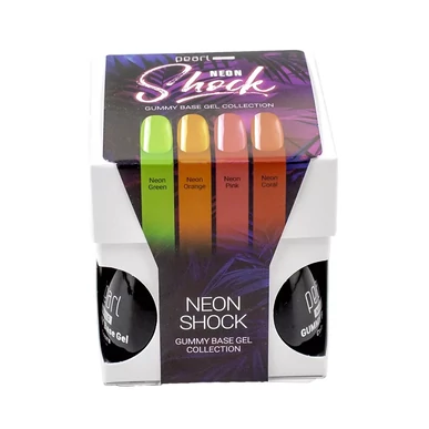 Set Baze Rubber Gummy Base Gel - Neon Shock