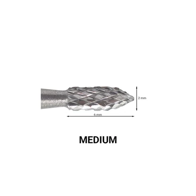 Capăt de freză diamant conic cu vârf ascuțit, 5,5 mm
