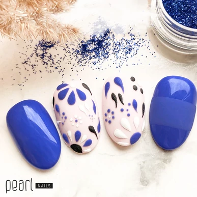 Ojă semipermanentă Albastru Indigo Pearl Nails Classic Gel Lac 464