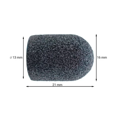 Capișon pedichiură 13 mm din carborundum  - 150 grit 5 buc
