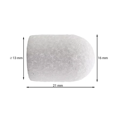 Capișon pedichiură 13 mm din oxid de aluminiu - 80 grit 5 buc