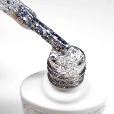 Ojă semipermanentă Argintiu Holo Pearl Nails Classic Gel Lac 806