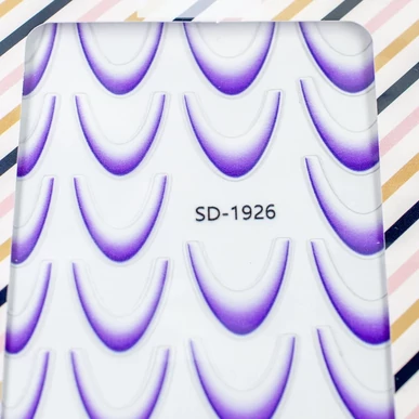 Sticker pentru degrade/ombre french mov