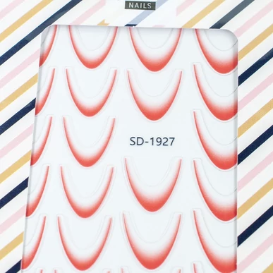 Sticker pentru degrade/ombre french portocaliu