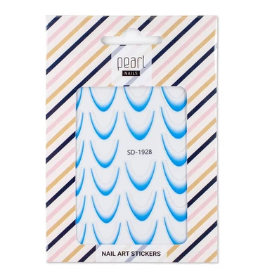  Sticker pentru degrade/ombre french albastru deschis