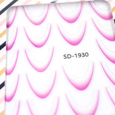 Sticker pentru degrade/ombre french roz