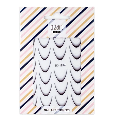 Sticker pentru degrade/ombre french negru