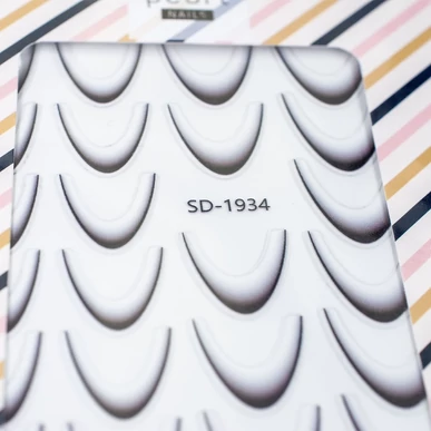 Sticker pentru degrade/ombre french negru