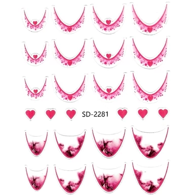Sticker pentru degrade/ombre french SD-2281