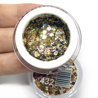 Color Gel UV Verde Strălucitor Pearl Nails 432