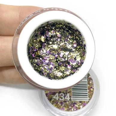 Color Gel UV Verde Strălucitor Pearl Nails 434