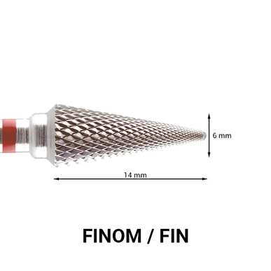 Capăt de freză conic din carbid - Cross Cut (cu tăietură dublă) - Fin