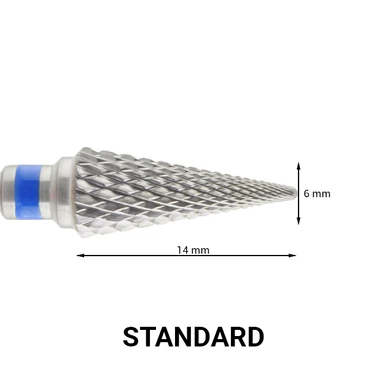 Capăt de freză conic din carbid - Cross Cut (cu tăietură dublă) - Standard