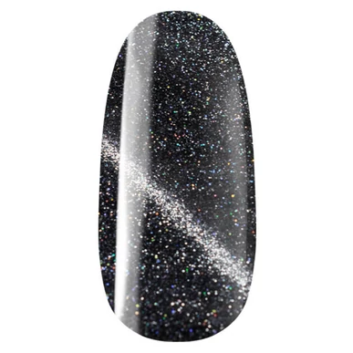 Ojă Semipermanentă Cat Eye Disco Negru Pearl Nails Gel Lac 7ml 729